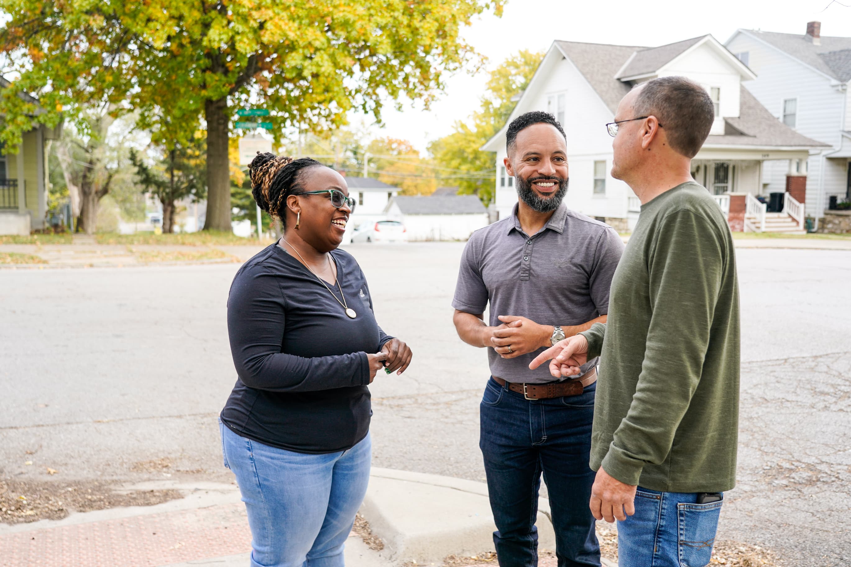 Erik Murray meeting with Kansas voters