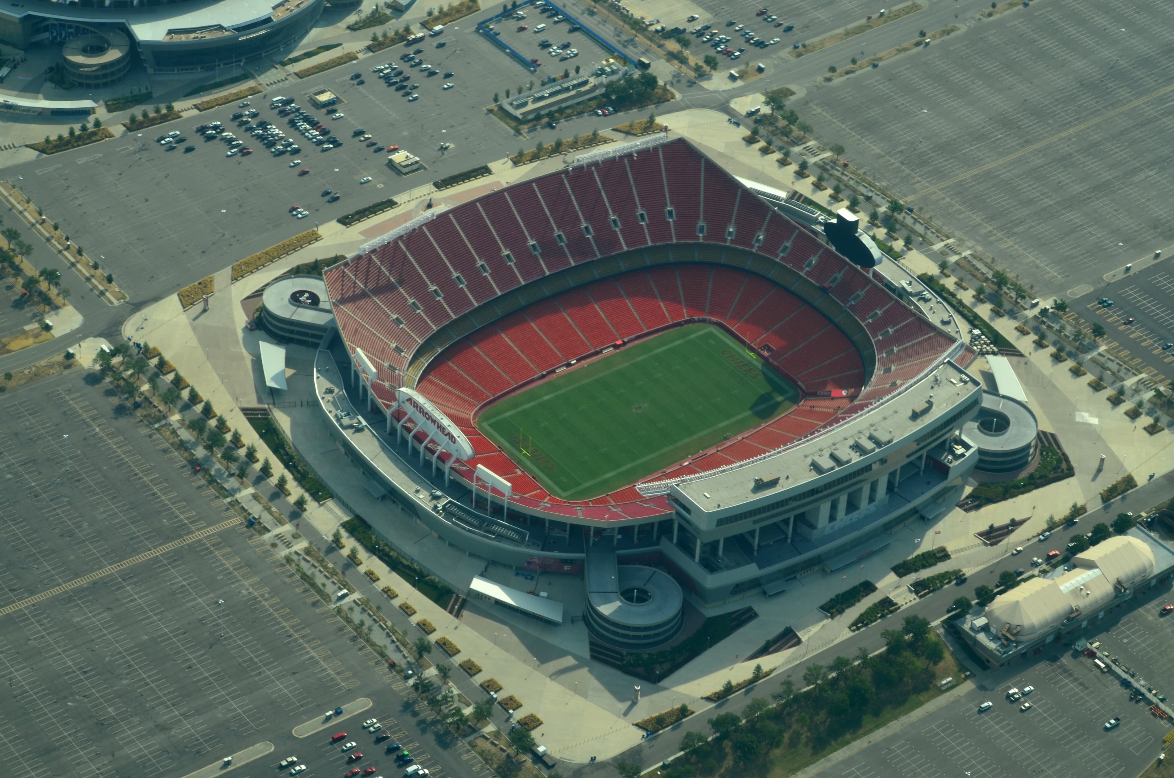 Aerial view of Arrowhead Stadium, Kansas City